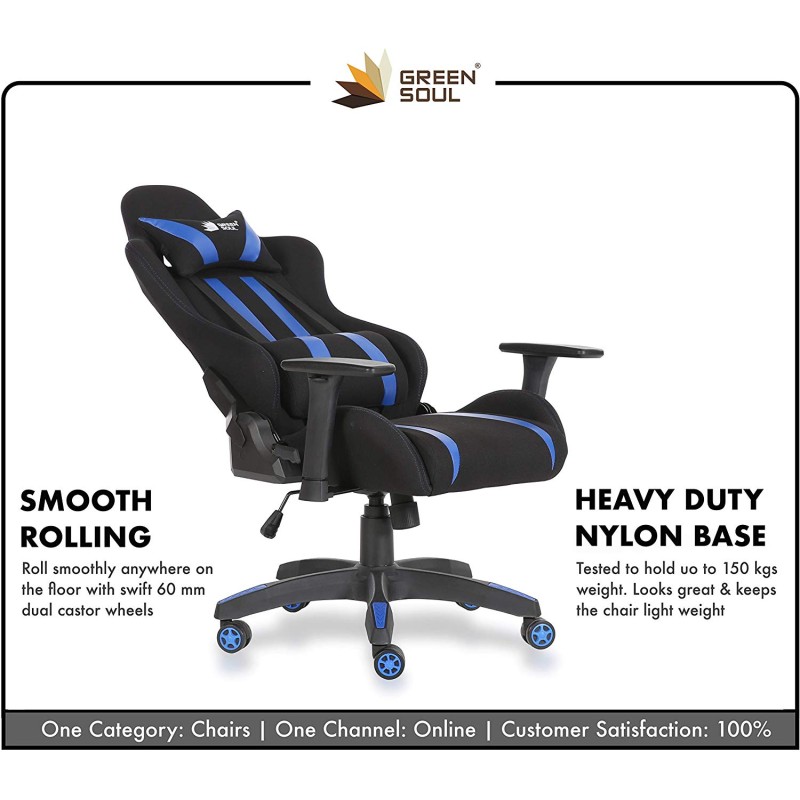 Green Soul GS-600 Beast Series Gaming Chair (Black & Blue)